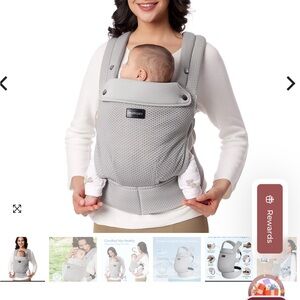 NWOT Momcozy Carrier in Gray Mesh